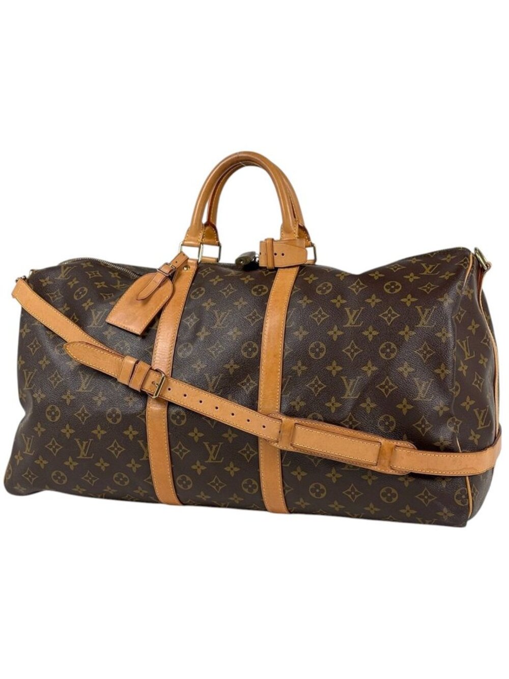 Louis Vuitton Keepall Bandouliere 55 Boston Bag 2-Way Monogram Brown